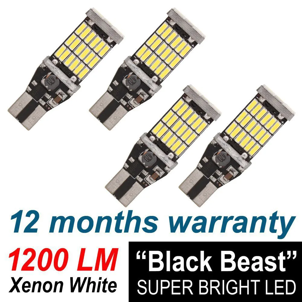 2 шт. Автомобильные светодиодные лампы 4014 45SMD 921 912 T10 T15 W5W|Сигнальная лампа| |
