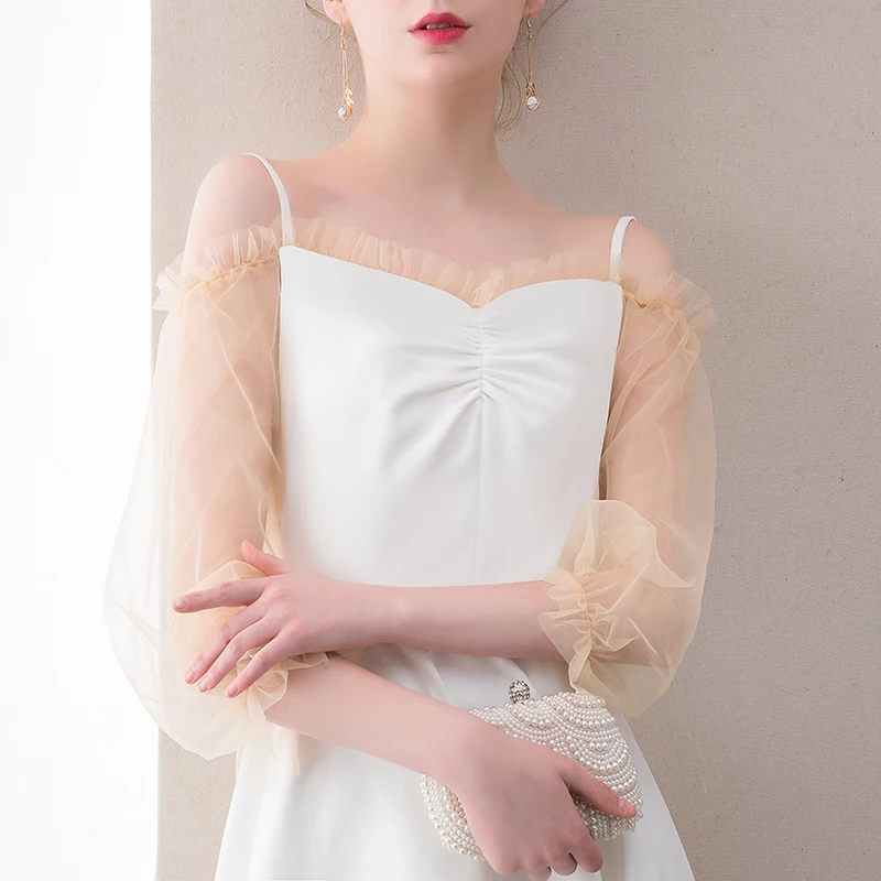 SSYFashion Новые простые Короткие коктейльные платья белые мини Вечерние с длинными