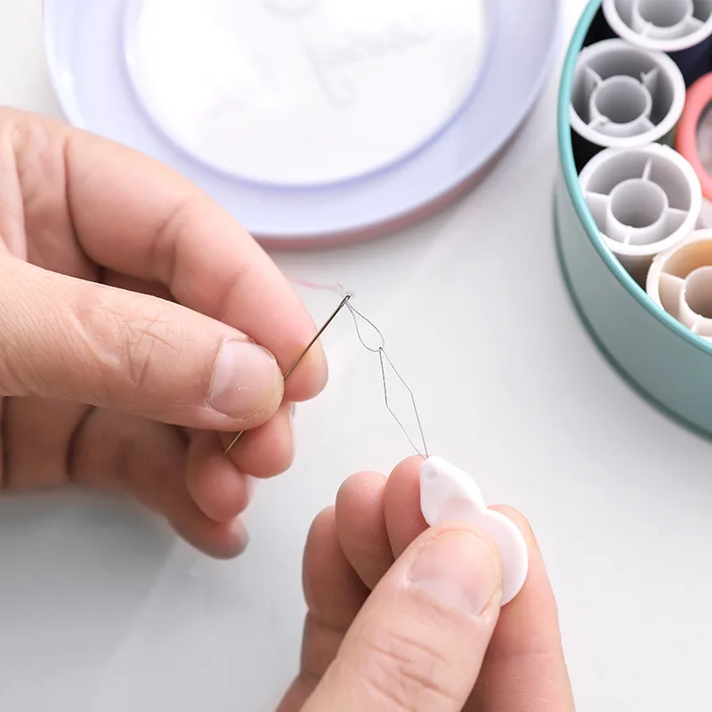 Портативный путешествия швейный набор игл нитки Ножницы Набор ящиков для