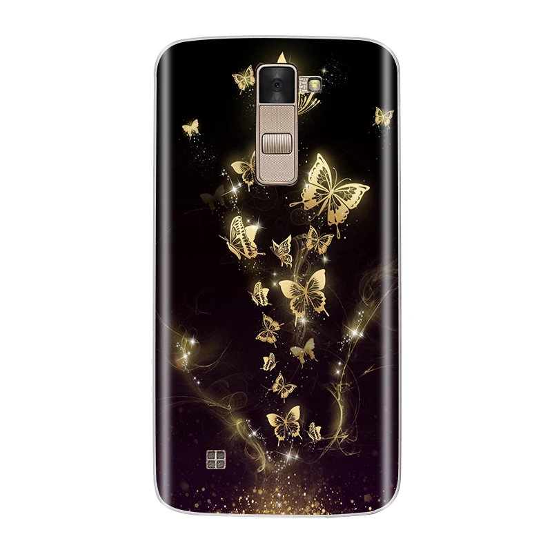 Чехол для телефона LG K8 силиконовый мягкий ТПУ Модный цветочный узор окрашенный защитный чехол для LG K8 задняя крышка чехол s