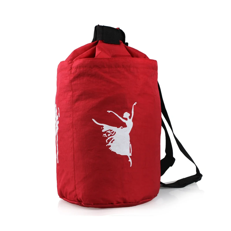 Подростков обувь для девочек взрослых балетный рюкзак красные черные