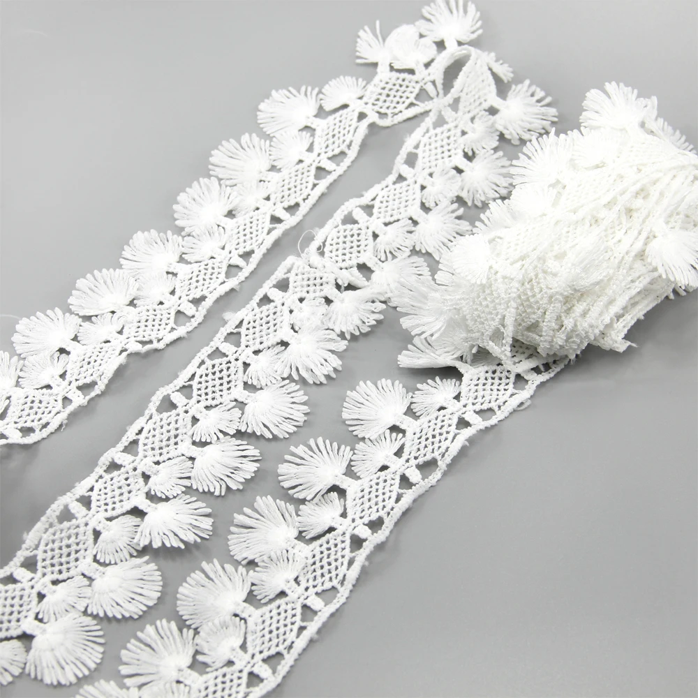 David аксессуары вышитая Цветочная Сетка кружевная лента 5 ярдов сделай сам