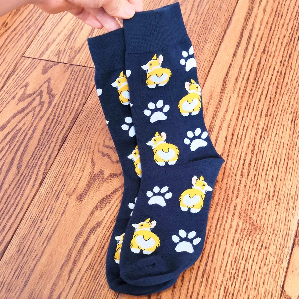 Носки corgi, женские милые носки с собачкой, милые женские носки с лапой, с лапой, валлийский корги, приклад, подарок на день рождения, новинка, щенок, 50 пар