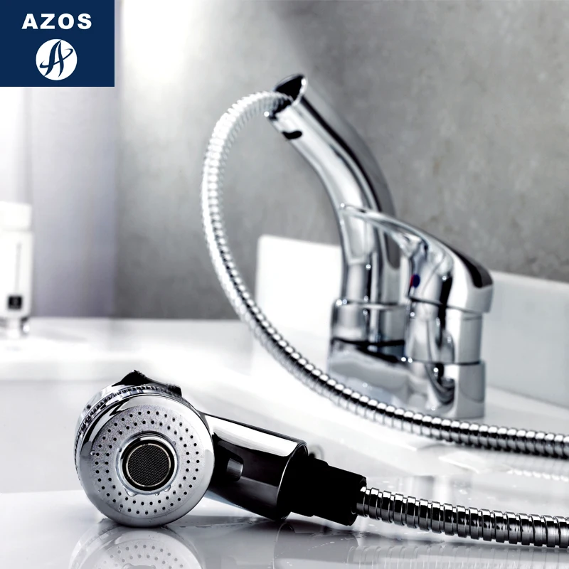 Azos выдвижной кран вращающийся смесительный клапан латунный хромированный