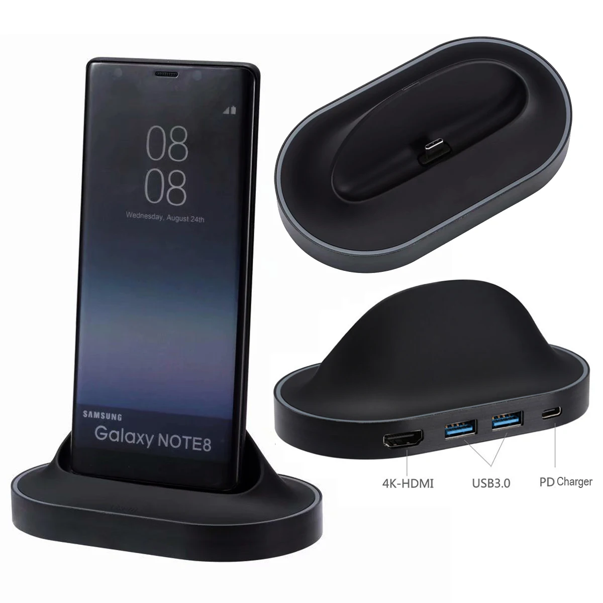4в1 адаптер типа C на 4K HDMI USB 3 0 концентратор Ethernet зарядное устройство для Samsung Galaxy