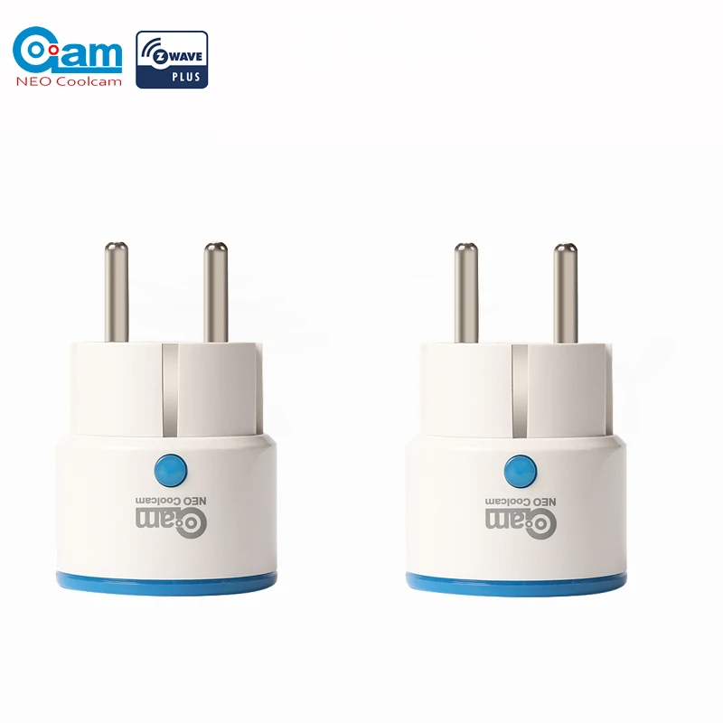 NEO COOLCAM NAS-WR01ZE, 2 шт./лот, Zwave розетка, плагин, умная розетка, ЕС розетка, умный дом, автоматизация, сигнализация, домашняя
