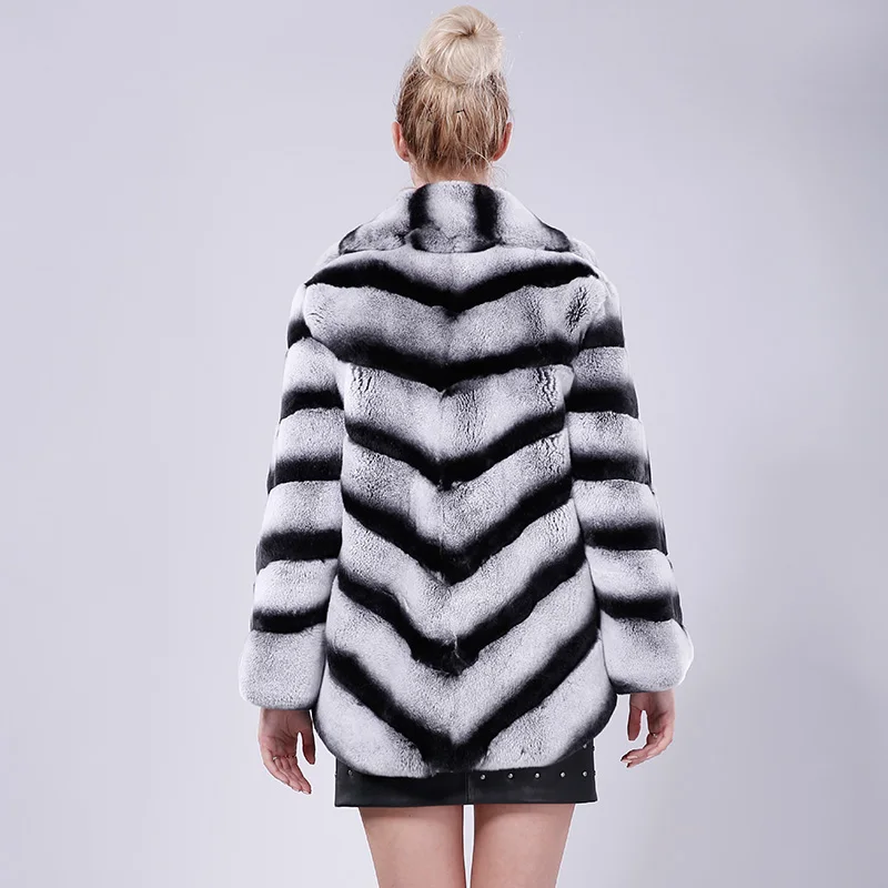Кролик рекс Мех животных пальто Для женщин Новинка зимы 2017 элегантный Куртки