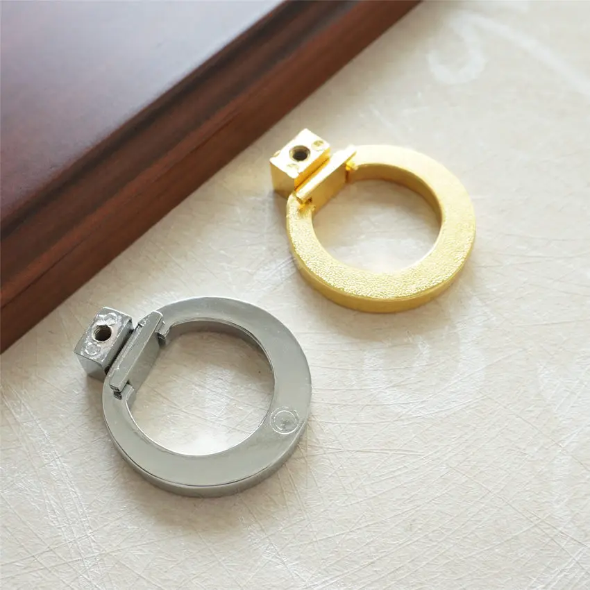 Ручки для кухонного шкафа выдвижные кольца серебристые/золотистые ручки