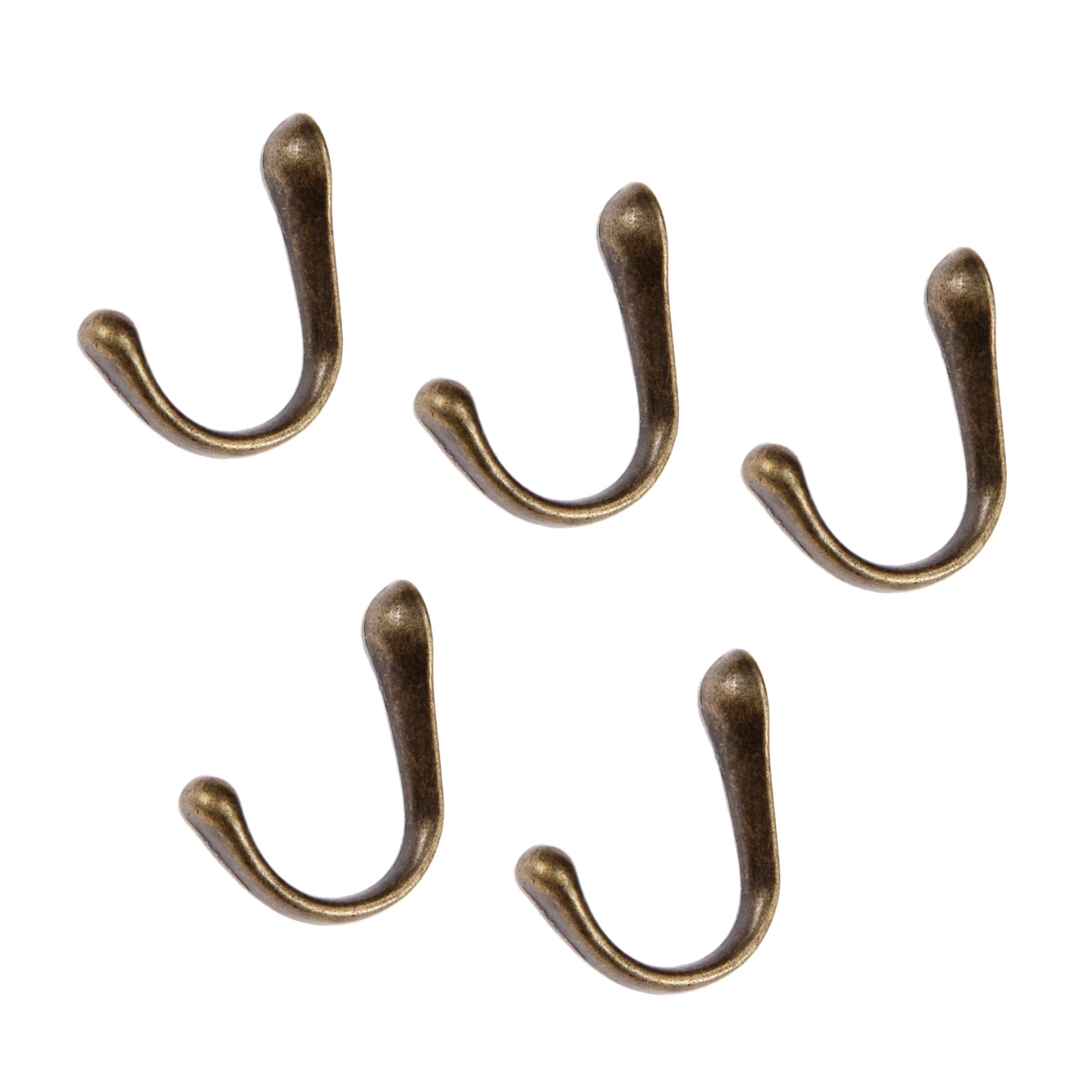 DRELD 5Pcs Antique Bronze Zinc Alloy Hat Coat Clothes Hook Towel Wall Door Hangers Hooks Bathroom Accessories w/Screw 40*15*23mm |