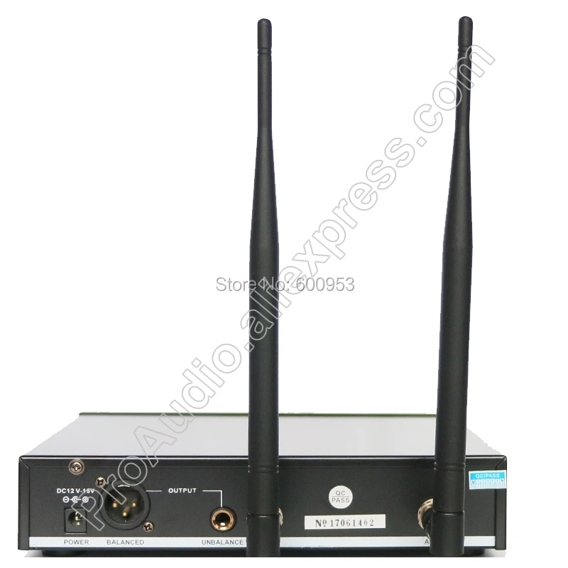 Настраиваемый беспроводной петличный микрофон QLX 96 многонаправленный бежевого