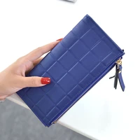 2019 new women leather purse wallets long ladies colorful wallet clutch card holder coin bag female double zipper wallet