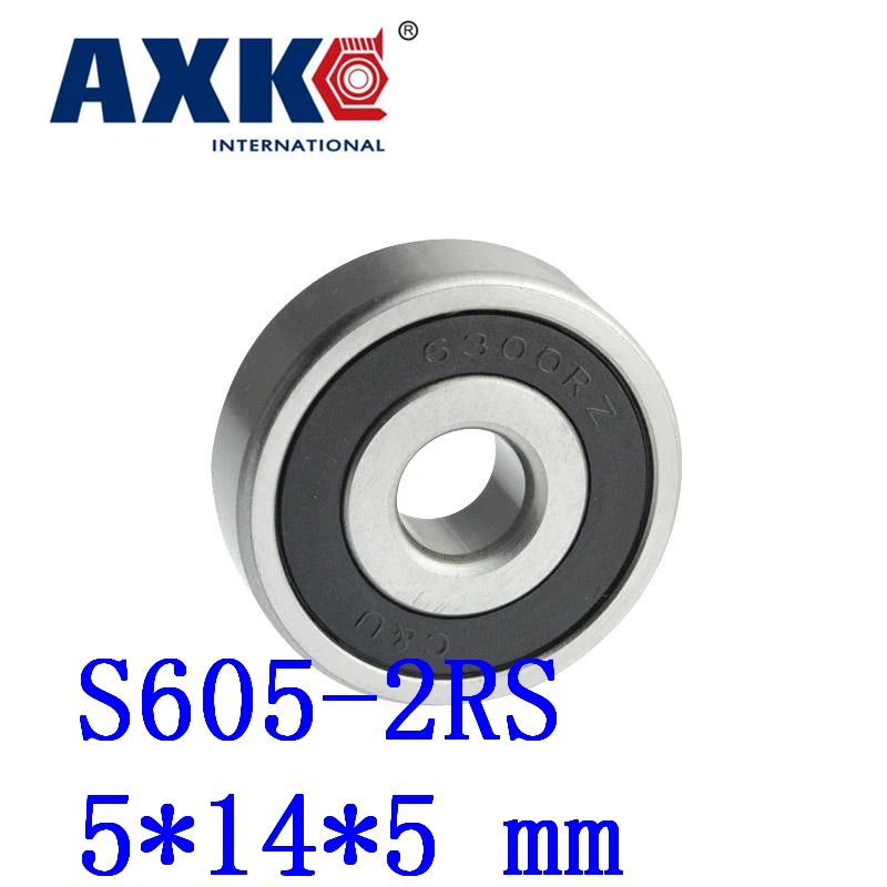 10pcs Free Shipping Sus440c Environmental Corrosion Resistant Stainless Steel Bearings (rubber Seal Cover) S605-2rs 5*14*5 Mm |