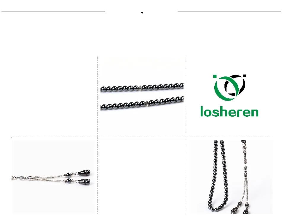 LOSHEREN 6 мм Классический для мужчин гематит бисерный браслет 99 молитвенные бусы мусульманский тасбих Бог Мохаммед четки ювелирные изделия ручной работы
