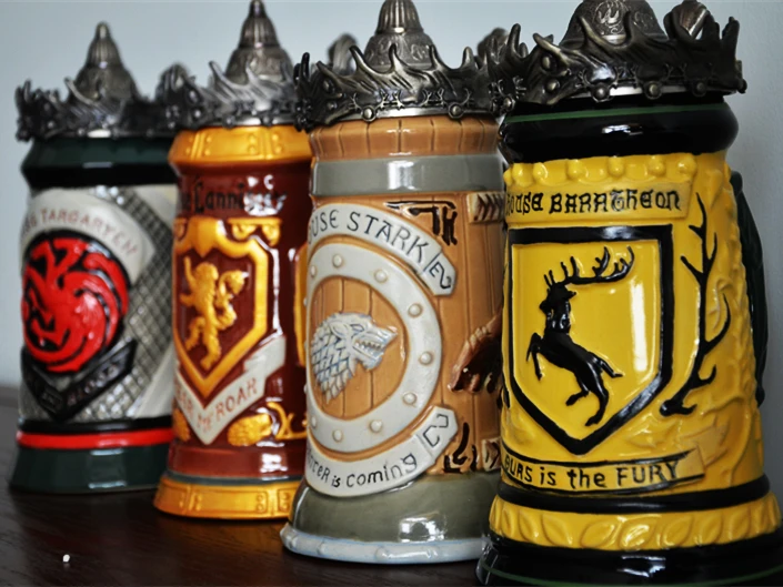 Новая игра престолов SIGNATURE STEINS HOUSE STARK Lannister Targaryen baratheon 22 oz Керамическая Пивная кружка STEIN