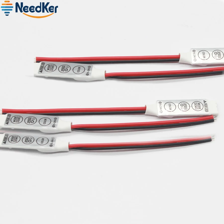 5 в 24 высокое качество RGB контроллер мини 3 ключа LED один цвет для 5050 3528 5730