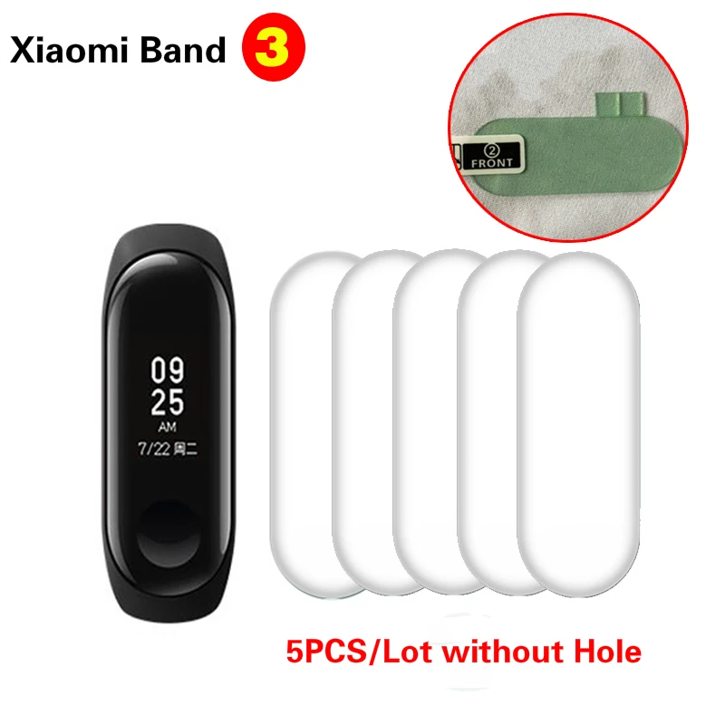 5 шт. ультратонкая защитная пленка из ТПУ для Mi Band 3 Xiaomi | Мобильные телефоны и