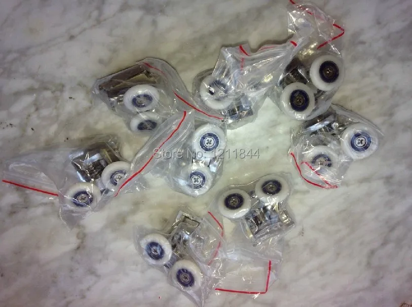 Circular arc shower room spring bathroom dual adjustable wheel glass sliding door hanging | Обустройство дома