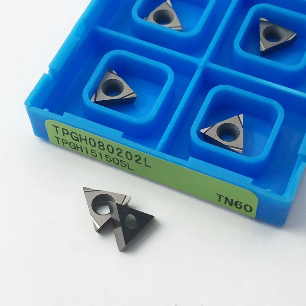 10 шт. TPGH080202L TN60 CNC токарный Алюминий Лезвие нитрида бора в кубической типа карбида вольфрама вставки токарные инструмент вставки числового программного управления
