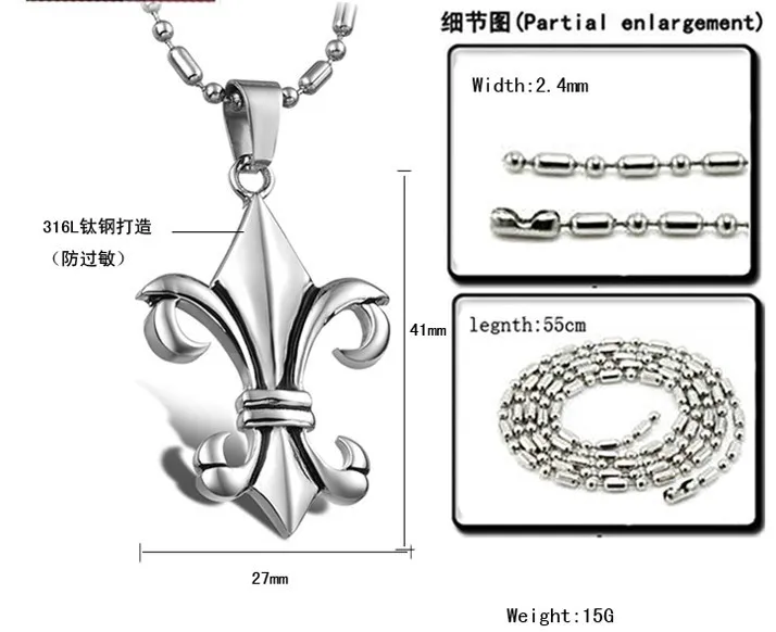 1pcs Male Anchor Pendant Necklace Boys Titanium Steel Free Shipping Registered HK Post | Украшения и аксессуары