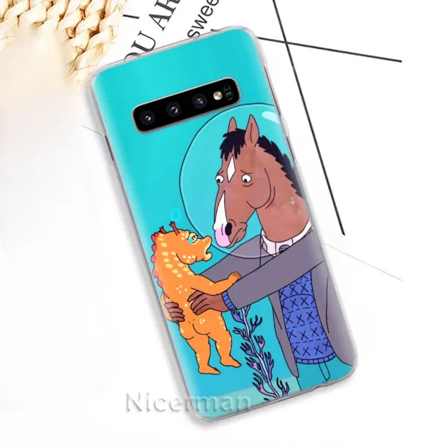 08 Чехол для телефона для samsung Galaxy S10e S10 S8 S9 плюс S6 S7 край A40 A50 A70 M20 крышка Конь БоДжек лошадь твердая PC чехол - Цвет: 08