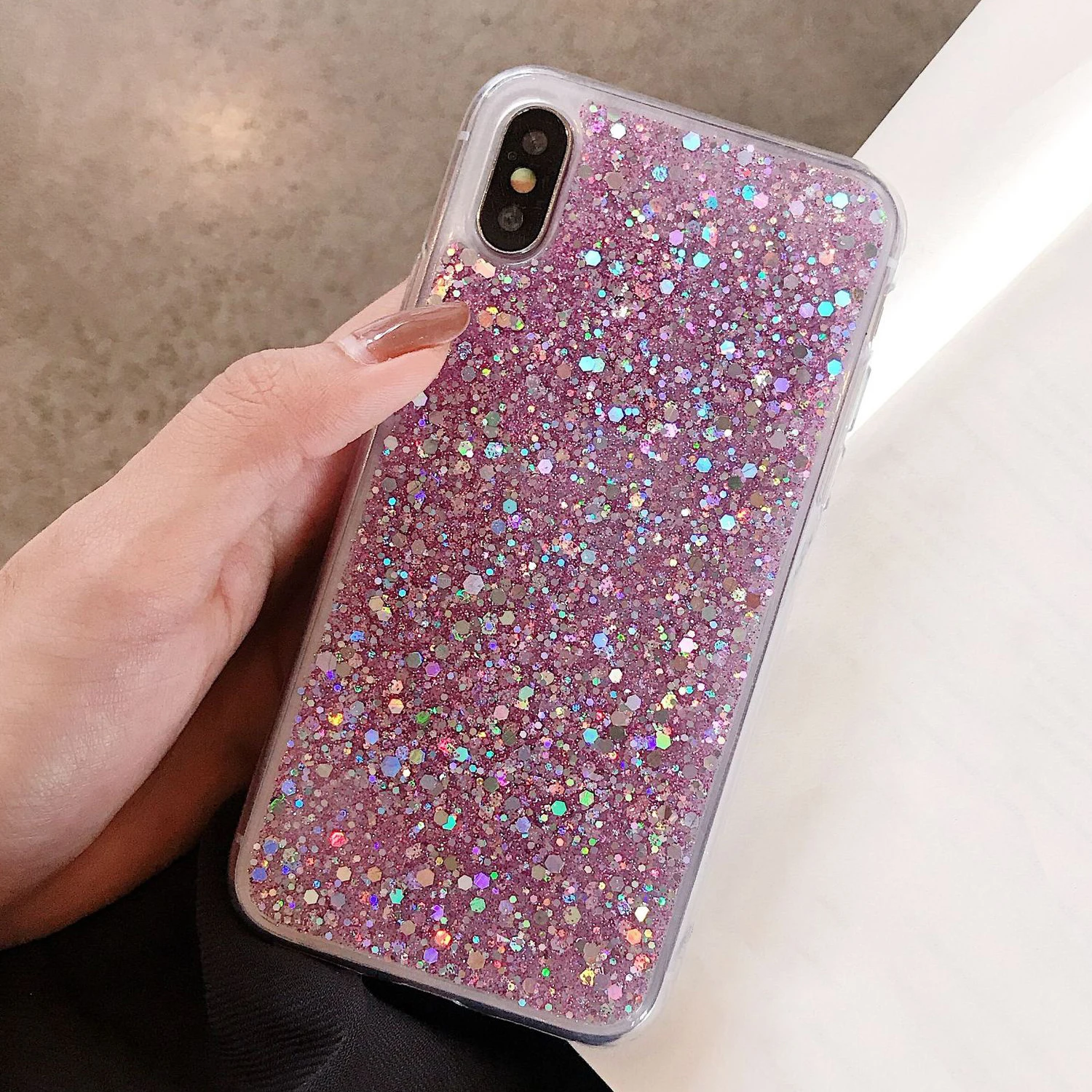 Модный Блестящий чехол для телефона YESPURE Iphone X 6 6s 6plus 7 7plus 8 8plus TPU мобильный
