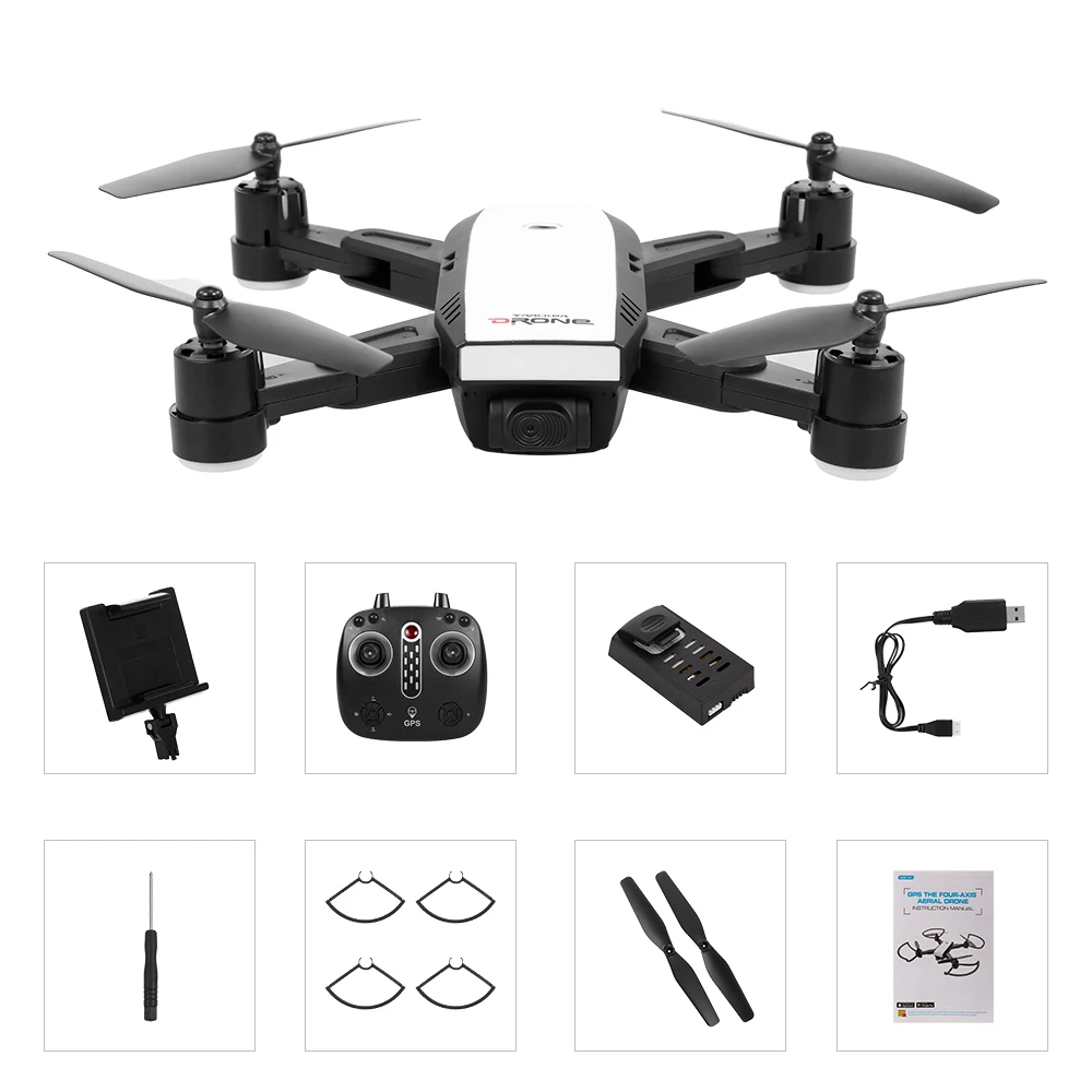 Дрон LH X28G 720P Wifi FPV регулируемая камера GPS позиционирование следуй за мной высота