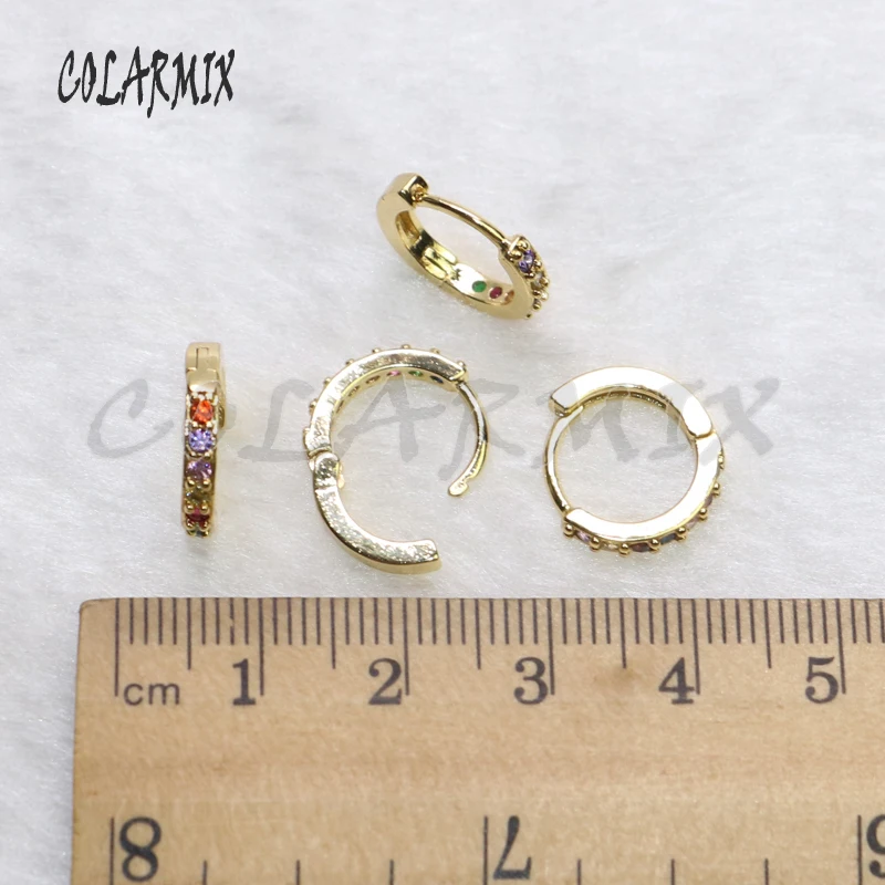 

6 Pairs Wholesale jewelry earrings Round shape circle earrings zircon jewelry earrings simple earrings Gift for lady 5579
