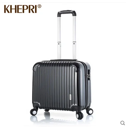 Platinum small ABS luggage 16 universal male suitcase wheels black trolley travel bag MALETAS | Багаж и сумки