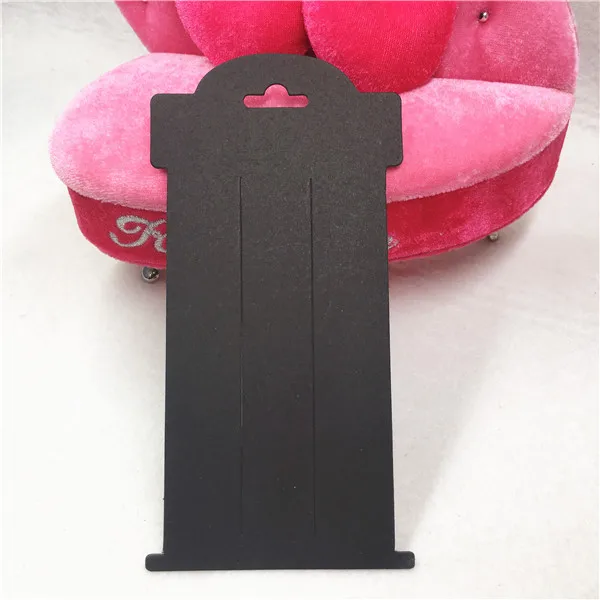 black 50 шт. 16*8 см крафт-бумага модные ювелирные изделия красочные карты зажим для волос шпилька дисплей/аксессуары дисплей s ювелирные открытки - Цвет: black
