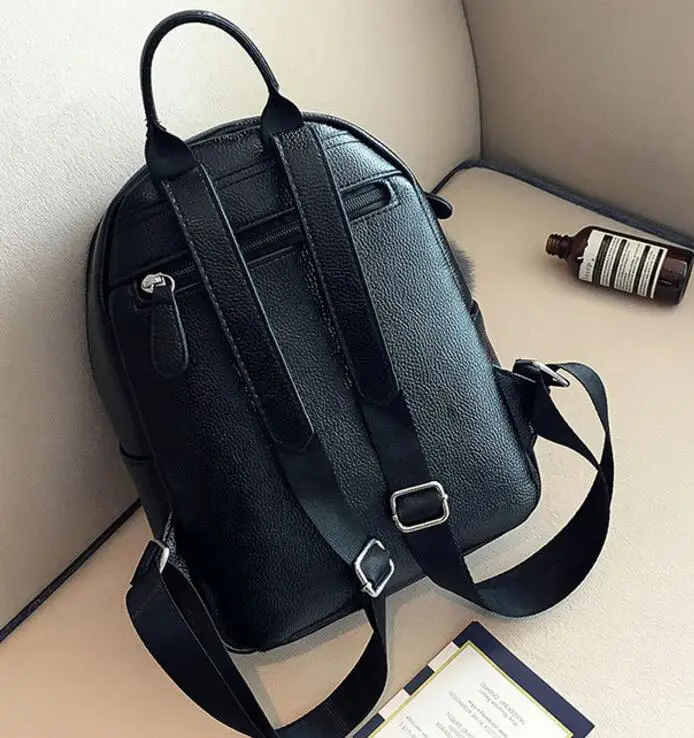 Черный белый цвет мини рюкзак для женщин камень узор кожа рюкзаки обувь девочек