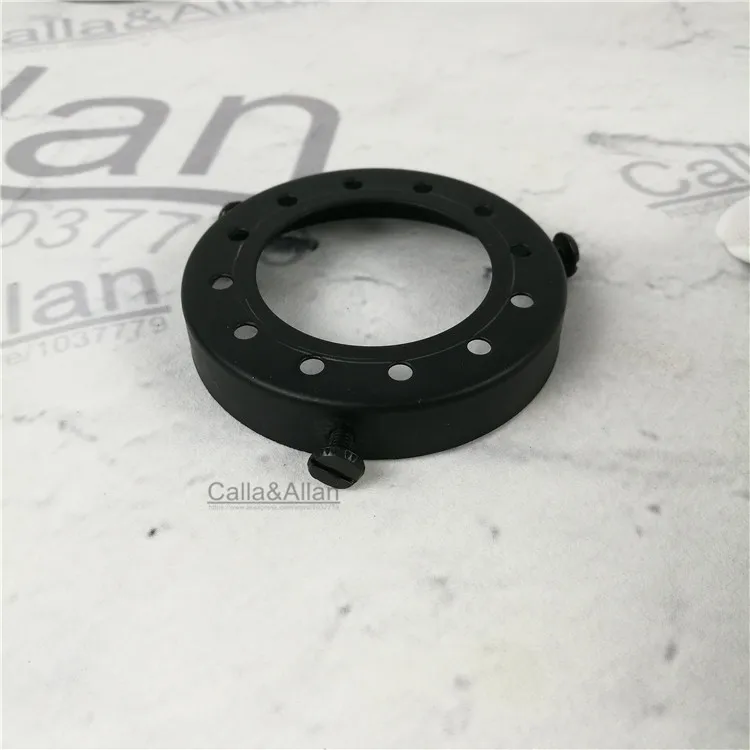2 шт./партия D68mm* H13mm кольцо для крепления рассеивателя, железные 8 цветов тенты чашки винтажные железные каркасы абажуров DIY светоотражающий абажур фиттеры - Цвет корпуса: black