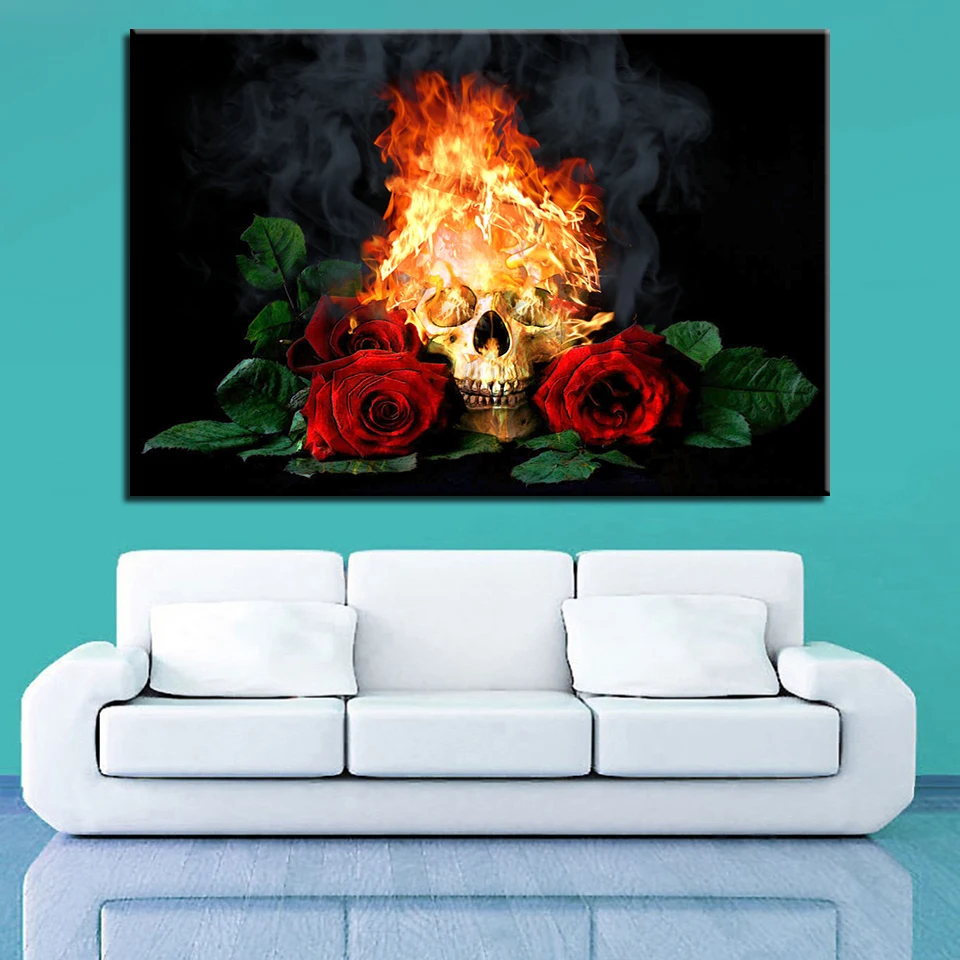 

Modular Pictures HD Prints Canvas Painting 1 Pieces Skeleton Home Decoration Bedside Background Movie Wall Art Artwork Poster