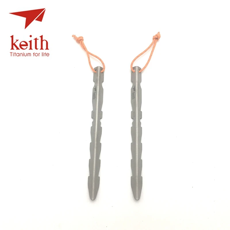 Keith Pure Titanium штыри для тентов 2 шт. палатка портативная кемпинга на открытом