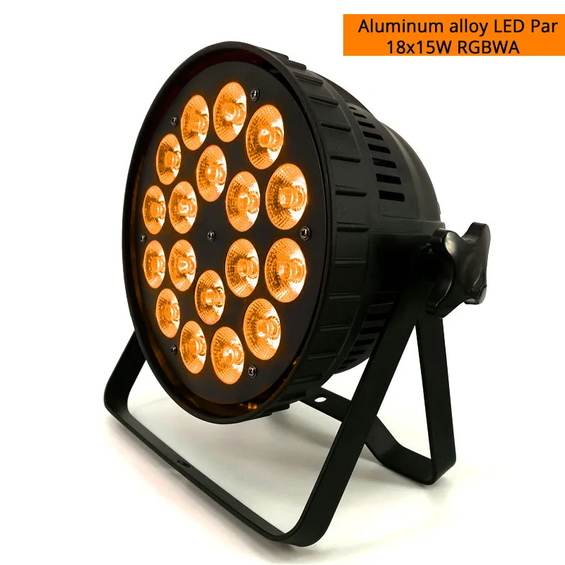 Aluminum Par 18x15W 18x18 Вт RGBWA UV Led Par Светильник DMX сценический светильник s деловой светильник s Профессиональный плоский Par может для вечерние KTV Дискотека DJ подсветка - Цвет: Aluminum Par 18x15W