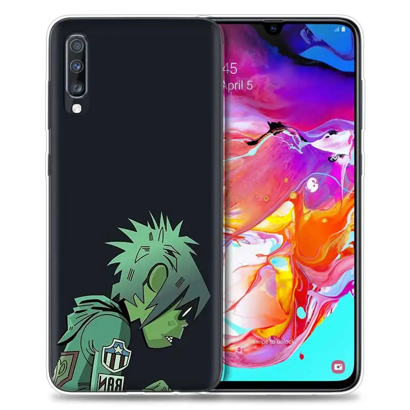 04 Gorillaz чехол для samsung Galaxy A50 A70 A80 A60 A40 A30 A20 A10 M30 M20 M10 A6 A8 плюс A5 A7 A9 ТПУ с рисунком из аниме чехол для телефона Capa - Цвет: 04