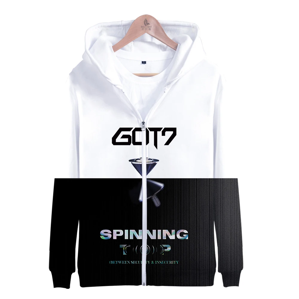 Новинка 2019 худи KPOP GOT7 Jackson на молнии с 3D принтом модная толстовка капюшоном для