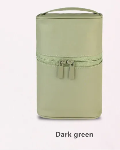 dark green Женская водонепроницаемая косметичка для макияжа, дорожный органайзер для туалетных принадлежностей, хранения косметики - Цвет: dark green