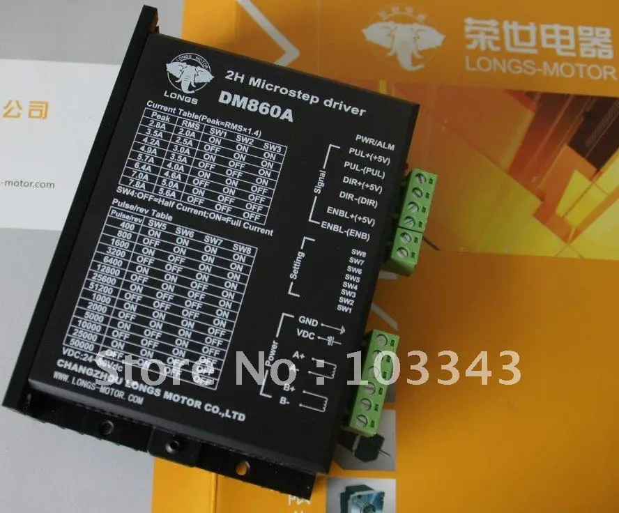 DE SHIP 1 Ось Nema 34 шаговый двигатель 1090 унций. В 34HS9840 и драйвер DM860A CNC l longs мотор|longs