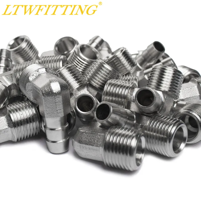 LTWFITTING 90 градусов локоть из нержавеющей стали 316 Барб фитинг 3/8 &quotID Hose x