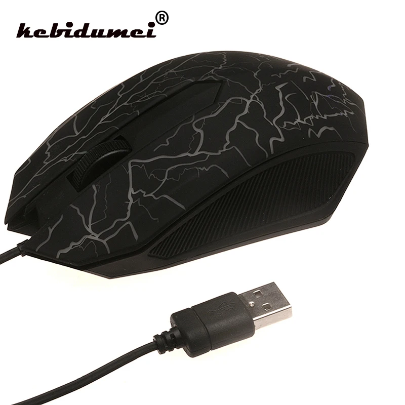 Проводная компьютерная игровая мышь kebidumei со светодиодсветодиодный подсветкой