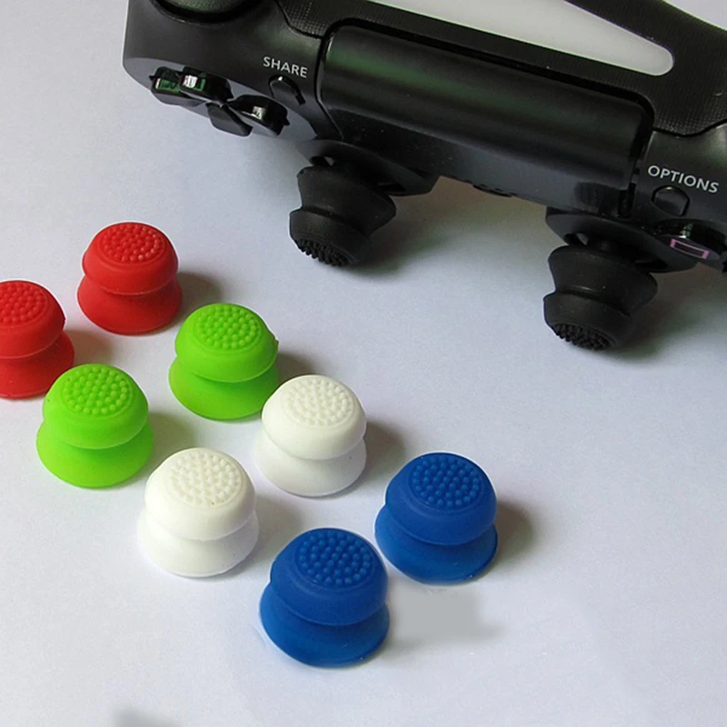Силиконовые удлиненные аналоговые ручки для джойстика геймпада PS4 Pro Slim Dualshock 4 Xbox