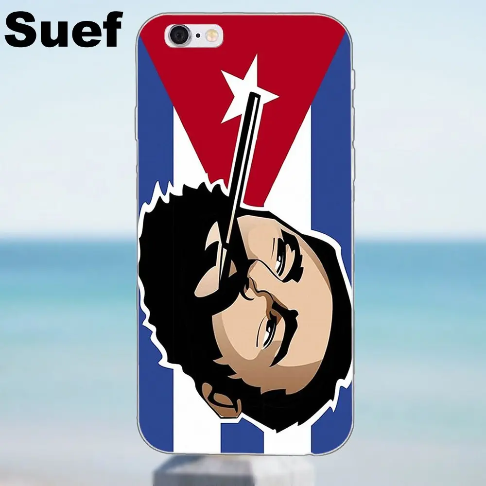 Suef Che Guevara Cigare для iPhone X 4 4S 5 5S 5C SE 6 6S 7 8 Plus Samsung Galaxy A3 A5 J1 J3 J5 J7 2016 2017 мягкий Quinn телефон |