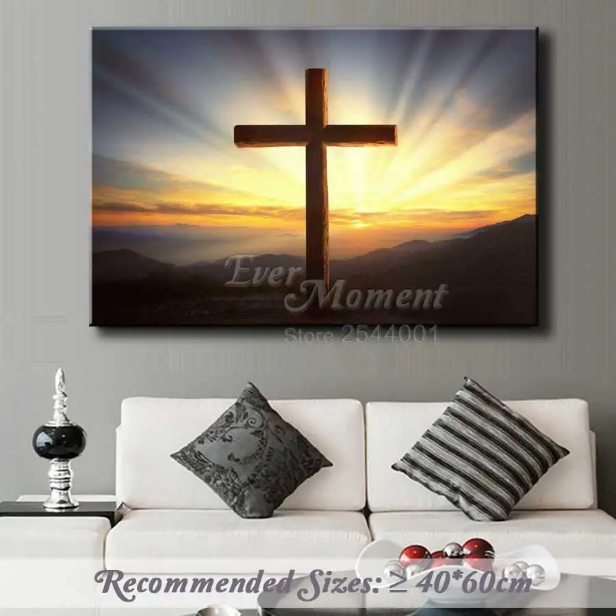 Ever Moment Алмазная картина Крест Иисус религиозный DIY Вышивка крестом полностью