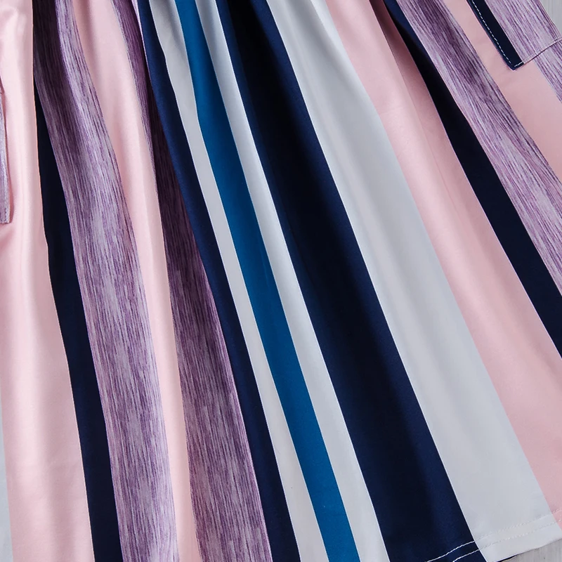 Baby Girl Summer Long Dress Colorful Striped For Children Beachwear Clothes | Детская одежда и обувь