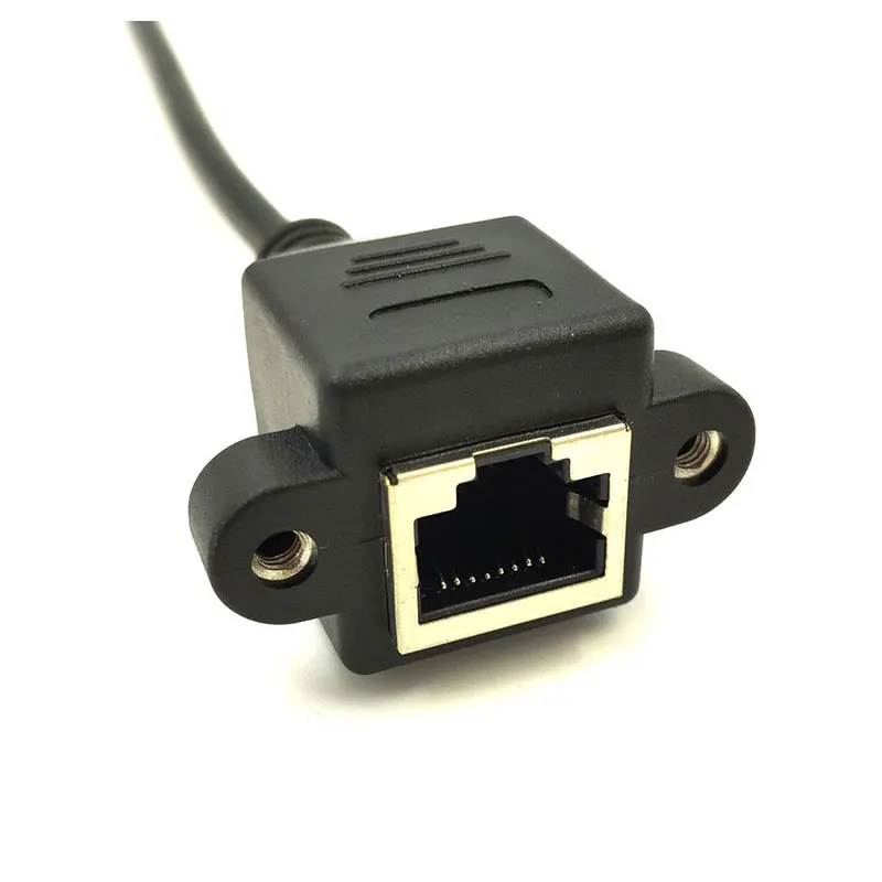 5 футов RJ45 штекер-гнездо винтовое крепление для панели Ethernet LAN Сетевой