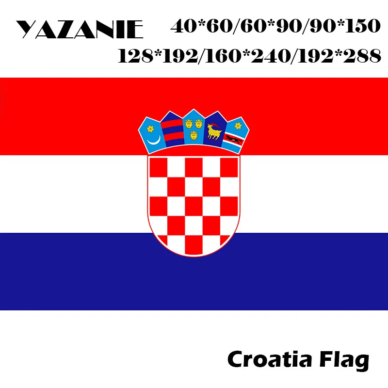 YAZANIE 60*90 см/90*150 см/120*180 см/160*240 см хорватский флаг Национальный летающий Кубок мира