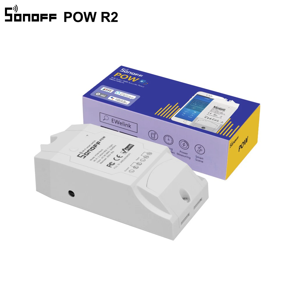 SONOFF Pow R2 WiFi переключатель с измерением энергопотребления выключатель питания 15A