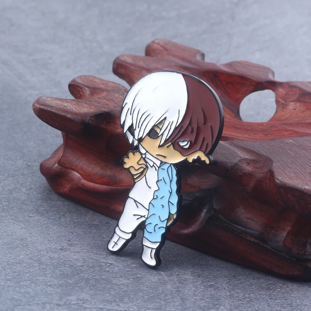 

SG Japan My Hero Academy Brooches Pins Academia DEKU Midoriya Izuku Bakugou Lapel Keyring Choker Men Shirt Coat Jewelry