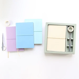 Domikee 2019 симпатичный кожаный дорожный дневник, еженедельник, органайзер, записная книжка, Подарочные Канцтовары, включая ленты и ручки