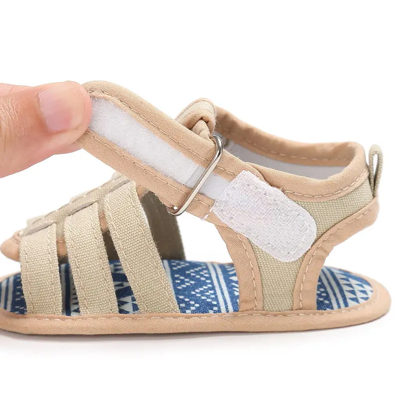 Сандалии мужские мягкие холщовые Повседневная летняя обувь для малышей